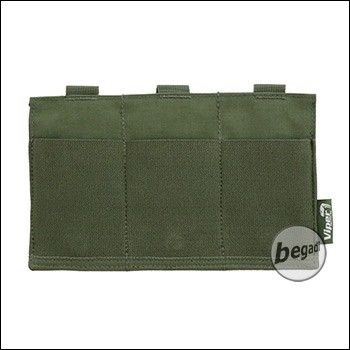 VIPER "Flat" Triple Mag Plate Pouch, elastic - olive