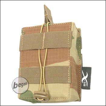 BE-X Open Mag Pouch, single, f. G3 / M14 -V2, Rip Stop- rooivalk