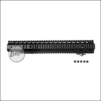 Begadi Z1 Keymod Handguard 15" - 382mm Version mit EU Gewinde, schwarz