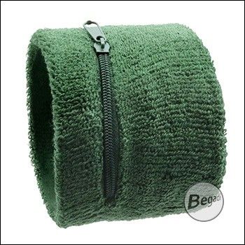 Schweißbänder Handgelenk 2 Schweißbänder Mit Reißverschluss-Tasche - Baumwoll-Armband Für Sport & Fitness Tennis Tasche