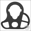 E&C Ambidex Sling Mount, aus Metall, für M4 / M16 / SMR16 / EC25 (S)AEGs -schwarz-