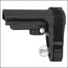 E&C BRC M4 Support Stock "One Hand", aus Polymer & TPU - schwarz-