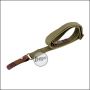 Begadi "AK Classic" Sling / Tragegurt aus Baumwoll Gurtband und Leder - TAN
