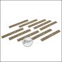 Battleaxe URX4 Rail Cover Set / Rail Panels - passend für Keymod Systeme -FDE / TAN- (10er Pack)