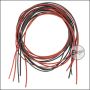 Begadi 1qmm, 0,75qmm & 0,5qmm Silikon Kabel Set mit vielen feinen Litzen - für optimalen Stromfluss (6x 1 Meter)