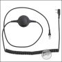 PTT Einheit für Begadi HS1 Headset, 2 Pin, für Kenwood PMR Funk, schwarz