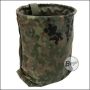 Begadi Dump Pouch, rollbar, mit Stahldraht verstärktem Rand & Schneeschürze,  flecktarn