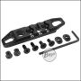 Begadi Alu Picatinny Rail für M-LOK & Keymod, mit Sling Mount - 80mm, 3 Slot - schwarz