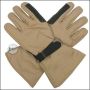 BE-X Mikrofaser Handschuhe, lange Stulpe,  (100% Polyester) - khaki