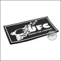 3D Badge "UFC" made of hard rubber, with velcro - black/white
