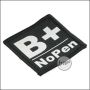 BE-X blood group patch "B, pos. - NoPen" - black