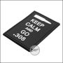 BE-X 3D Abzeichen "Go .308", aus Hartgummi, mit Klett - schwarz