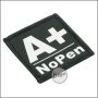 BE-X blood group patch "A, pos. - NoPen" - black