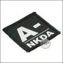 BE-X blood group patch "A, neg. - NKDA" - black