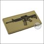 Begadi 3D Badge "HW4 Carbine", Classic, made of hard rubber, with Velcro - TAN
