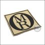 3D Badge "Otto Repa OMR" made of hard rubber, with Velcro - TAN