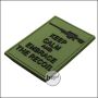 BE-X 3D badge "Embrace the Recoil", hard rubber, with velcro - olive
