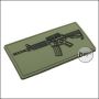 Begadi 3D badge "HW4 Carbine", Classic, hard rubber, with velcro - olive