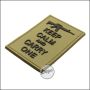 BE-X 3D badge "Carry an M4", hard rubber, with velcro - TAN