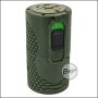 Begadi Airsoft Federdruck Granate mit integrierter Sicherung & einstellbarer Empfindlichkeit, robustes Design & einfach bedienbar, fasst bis zu 300 BBs -olive-