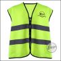 Begadi Sicherheitsweste / Warnweste "No Target", gelb, unisex, mit Reflektoren - Gr. XL-XXXL (75x70cm)