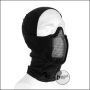 Begadi Basic protective mask "Stealth", with wire mesh -black-