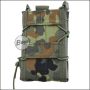 Begadi Basic magazine pouch / mag pouch for assault rifles, (M4, AK etc.) made of plastic & nylon -flecktarn-