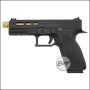 KJW KP-13 "PRO" GBB, CO2 Version, mit Begadi Stainless Efficiency Ventil, CNC Alu Pistonhead, Koffer &amp; Maintenance Kit -tactical / gold- (frei ab 18 J.)