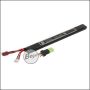 Begadi "AMAX" LiPo Akku 7,4V 1300mAh 25C Slim / AK Single Stick mit Dean & Adapter auf Mini TAM -weiß-