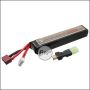 Begadi "AMAX" LiPo Akku 11,1V 1100mAh 20C "Compact" Single Stick mit Dean & Adapter auf Mini TAM -beige-