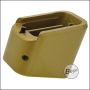 Magazine base for Army Armament R17 / KJW KP-13 / WE-G series GBB magazines, aluminum (long version) -gold colored-