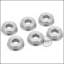 Begadi PRO -7mm- CNC steel bushings with laser marking (6 pieces)