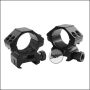 Begadi Alu mounting rings 25,4mm -Low Profile-, set of 2 pieces