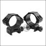 Begadi Alu mounting rings 30mm -Low Profile-, set of 2 pieces