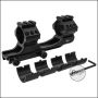 Begadi mount for 25.4mm / 30mm scopes & short dots, with Picatinny top rails (version 1 - without side rails)