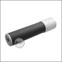 Begadi DSL2 Carbon Optik Silencer, mit 14mm CCW Gewinde, 150mm Version -silber-