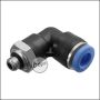 EPeS HPA 90° 6mm Hose Coupling with M6 Male Thread [E033-M6-OUT]