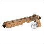 Taring Carving real wood stock for KJW KC-02 GBB - Design 1 (Lion)