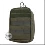 ZentauroN zipper bag "Multi", vertical - stone gray olive