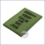 BE-X 3D badge "Go .308", hard rubber, with velcro - olive
