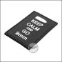BE-X 3D Badge "Go 9mm", hard rubber, with velcro - black
