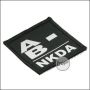 BE-X blood group patch "AB, neg. - NKDA" - black.