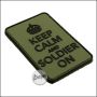 BE-X 3D Badge "Soldier on" hard rubber, with velcro - olive