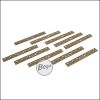 Battleaxe URX4 Rail Cover Set / Rail Panels - passend für Keymod Systeme -FDE / TAN- (10er Pack)