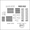 Begadi Kleinteile Set für Airsoftwaffen (Federn, Splinte, Kugeln, Pins, Spannstifte) - sortiert verpackt
