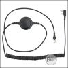 PTT Einheit für Begadi HS1 Headset, 2 Pin, für Kenwood PMR Funk, schwarz