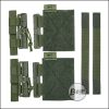 Begadi Plattenträger Erweiterung "Quick Release", Set mit 2 Schnellverschlüssen und Zubehör, olive