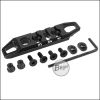 Begadi Alu Picatinny Rail für M-LOK & Keymod, mit Sling Mount - 80mm, 3 Slot - schwarz