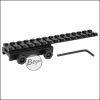 Begadi 14 Slot Picatinny Rail Erweiterung / Riser aus Aluminium (145mm)