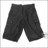 BE-X Outdoor Shorts, im BW Stil, mit KSK Knöpfen, schnelltrocknend & leicht (65% Baumwolle / 35% Polyester) - schwarz